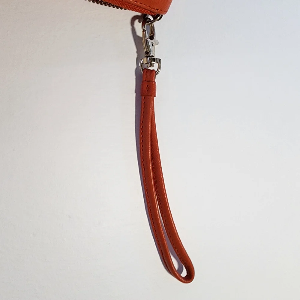 Tory Burch Orange Wristlet Wallet